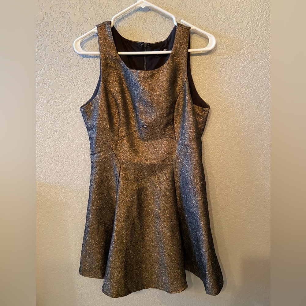 Fun Gold speck going out dress.